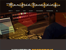 Tablet Screenshot of manifoldrecording.com